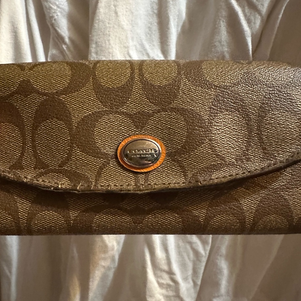 Coach Tan Signature Wallet